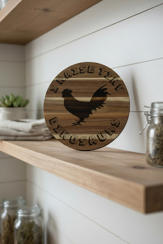 Wooden Round Trivet - USA 250th Anniversary Patriotic Eagle Engraved Hot Plate Trivet – 1776–2026 Commemorative Wooden Kitchen Décor