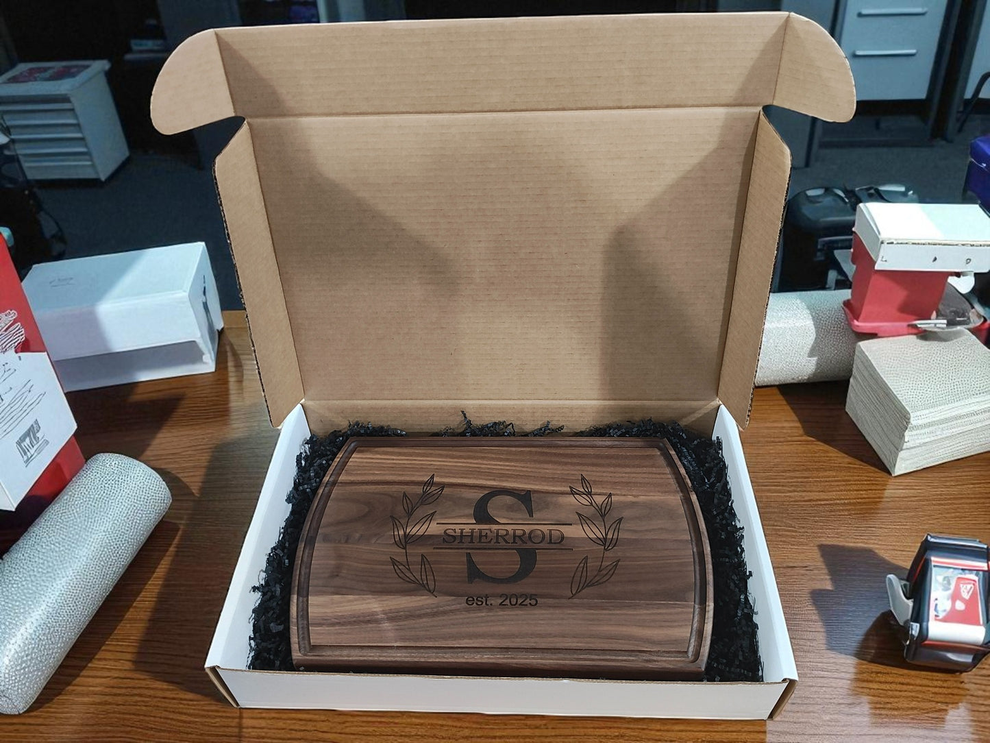 Personalized Walnut Cutting Board
