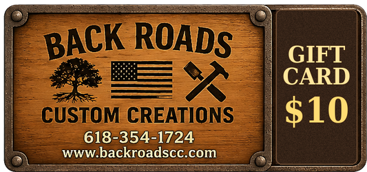 Back Roads Custom Creations Gift Cards | $10–$100