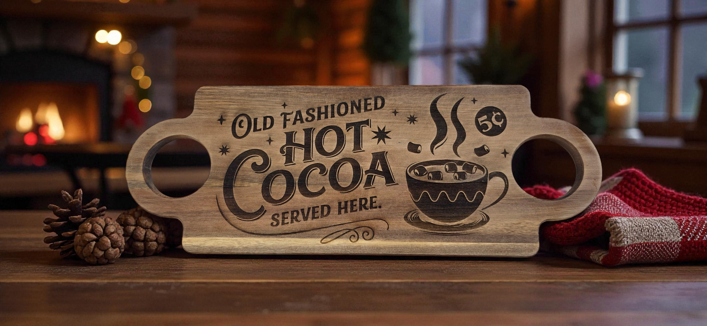 Custom Dual Handle Acacia Cutting Board