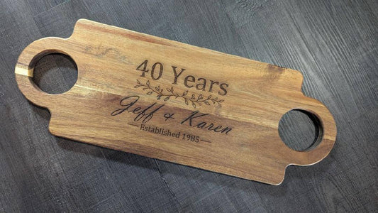 Wine & Cheese Board – Custom Engraved and Perfect for Friends, Memories, and Entertaining