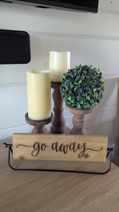 Rustic Wooden Flip Sign - POS