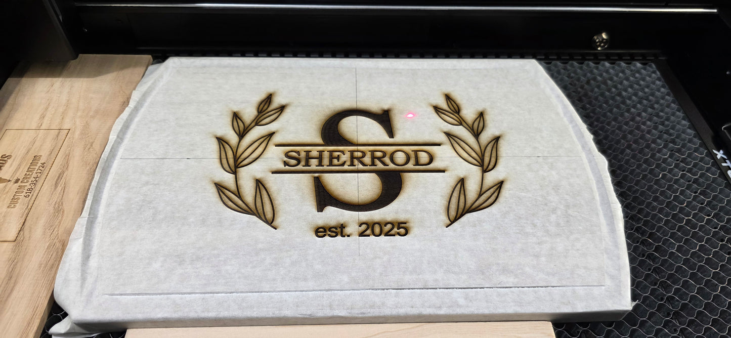 Personalized Walnut Cutting Board - POS
