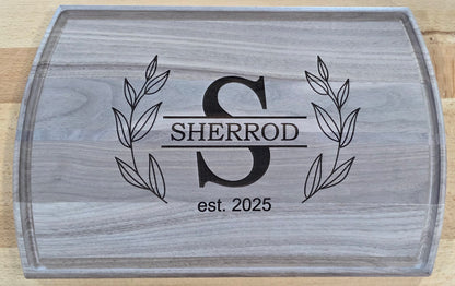 Personalized Walnut Cutting Board - POS