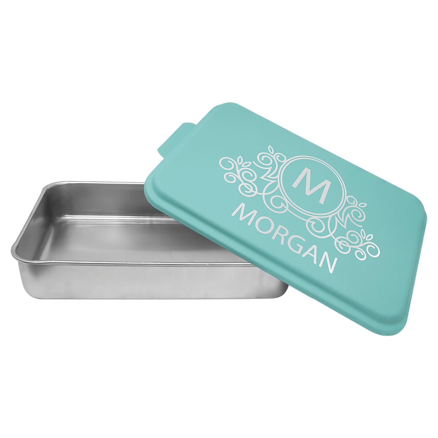 Personalized Cake Pan with Custom Engraved Lid