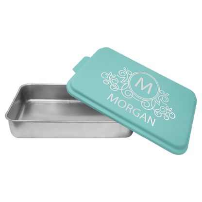 Personalized Cake Pan with Custom Engraved Lid