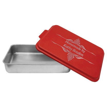 Personalized Cake Pan with Custom Engraved Lid