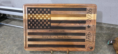 Premium Cutting Board - American Flag