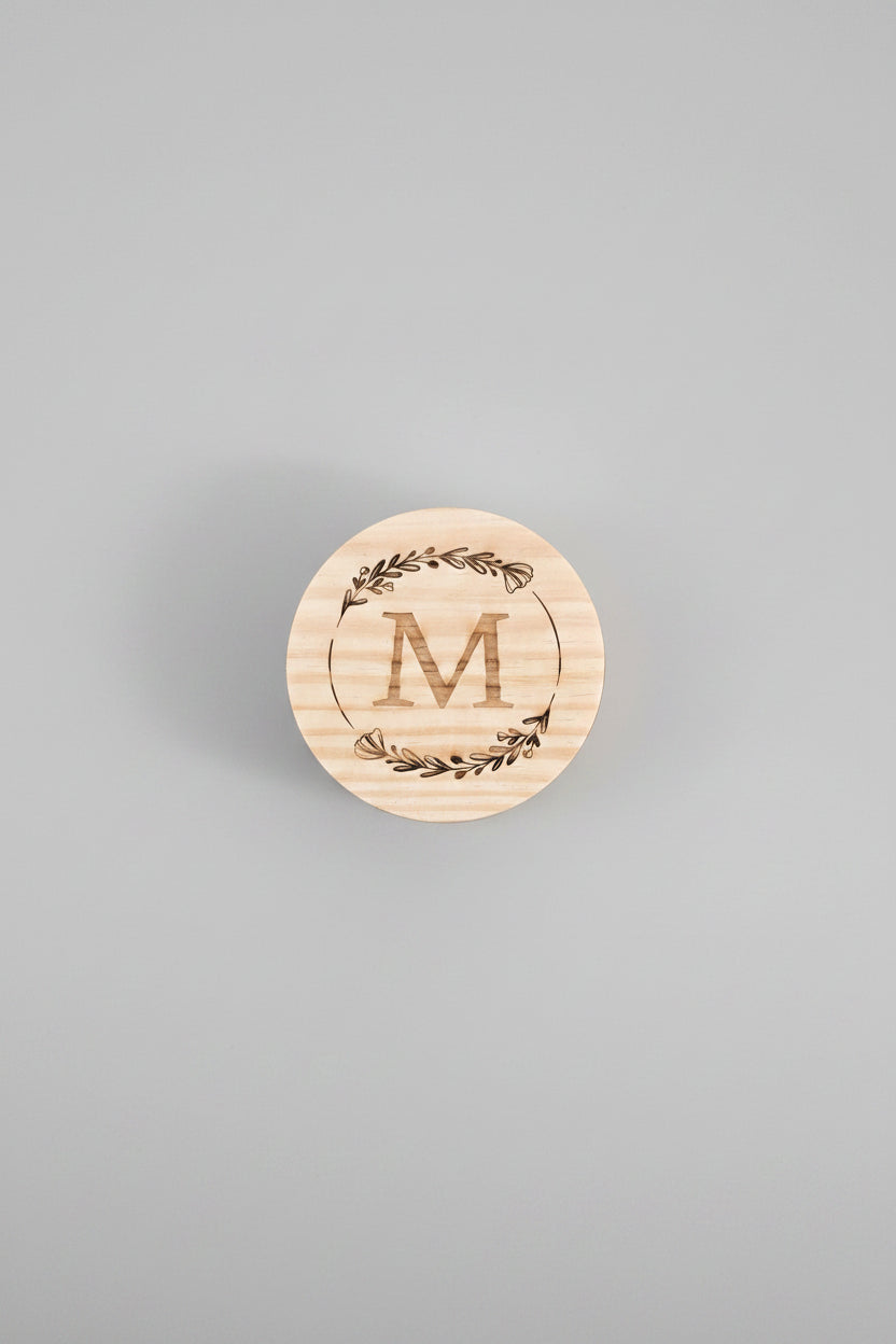 Personalized Engraved Candle – Wooden Lid Candle Gift