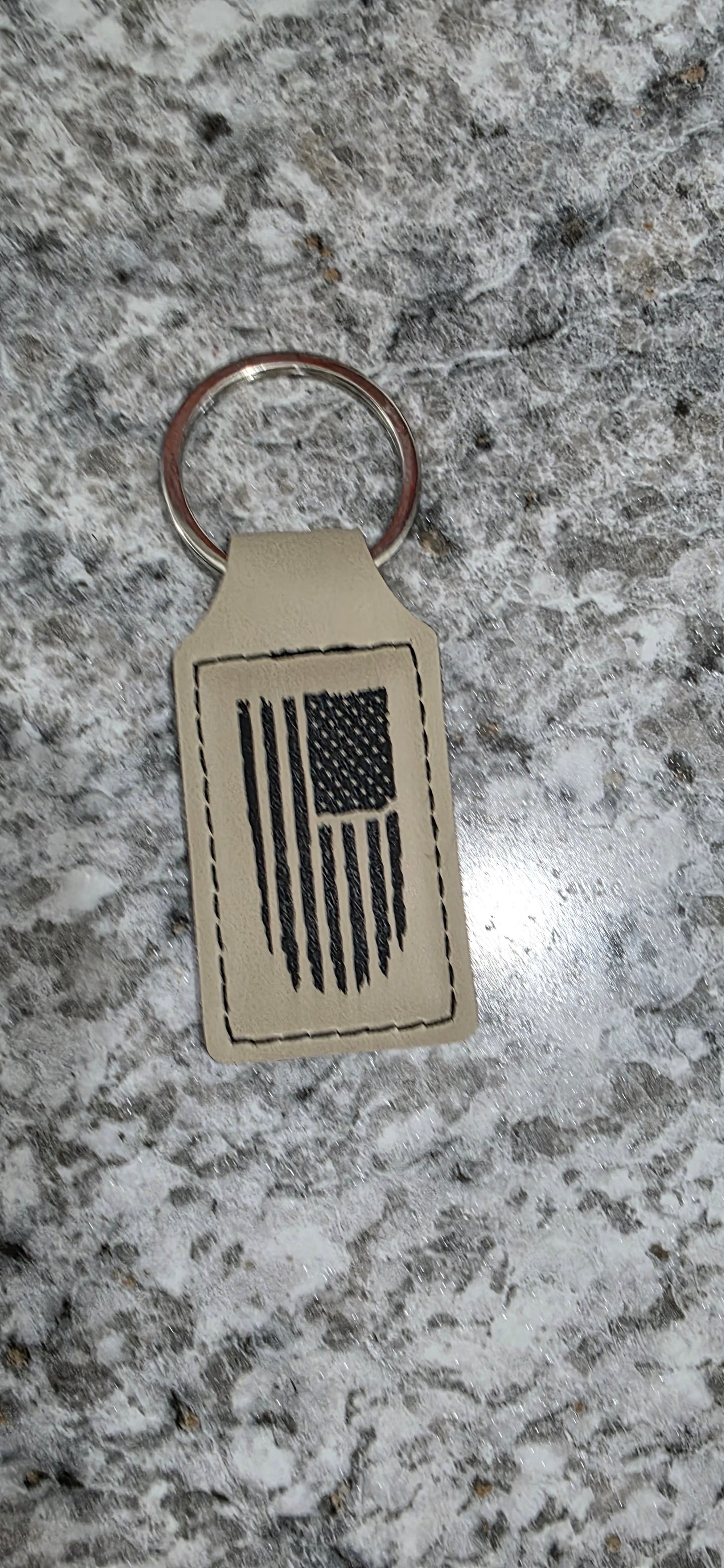 Custom Laser Engraved Leather Keychains