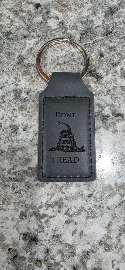 Custom Laser Engraved Leather Keychains