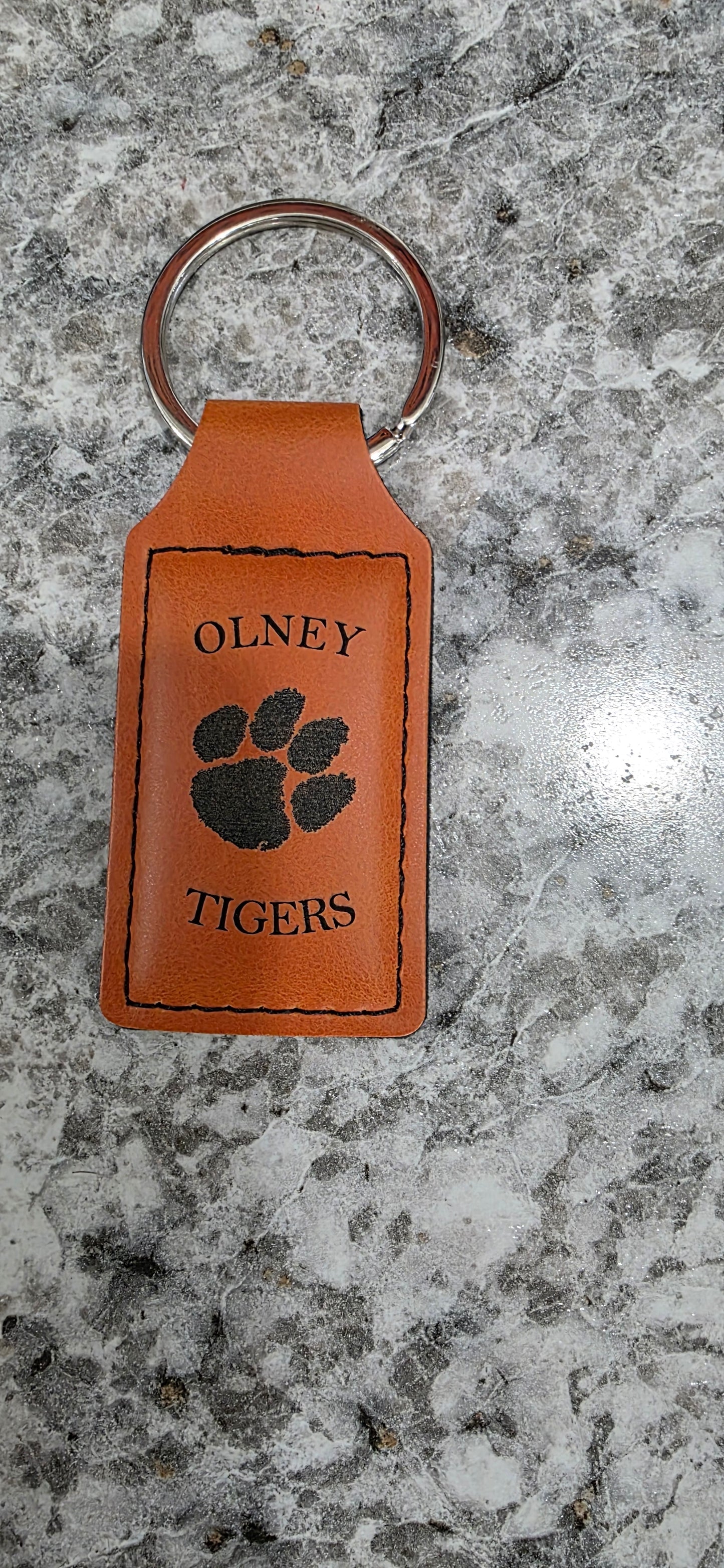 Custom Laser Engraved Leather Keychains