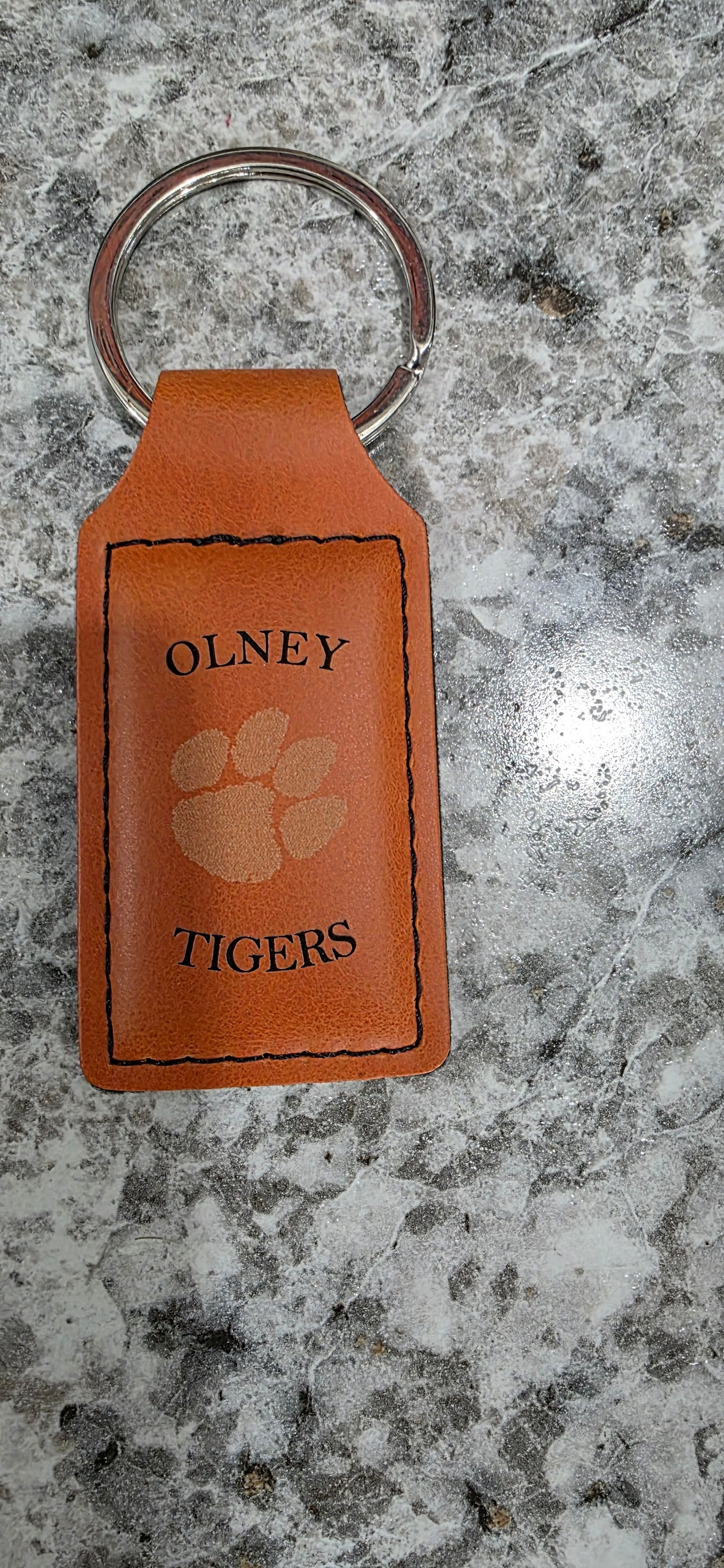 Custom Laser Engraved Leather Keychains