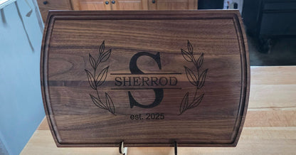 Personalized Walnut Cutting Board - POS