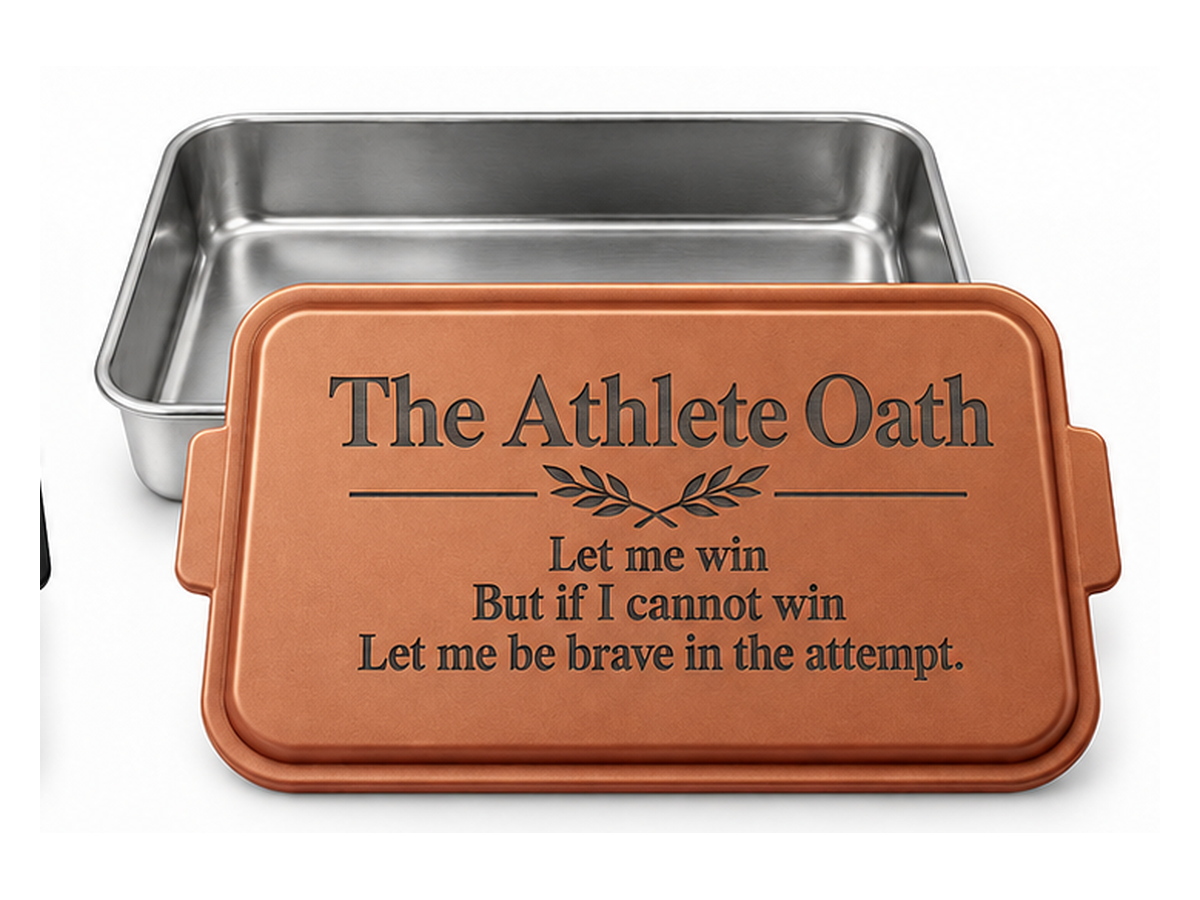 Arcola Special Olympics Fundraiser — Custom Cake Pan with Engraved Lid