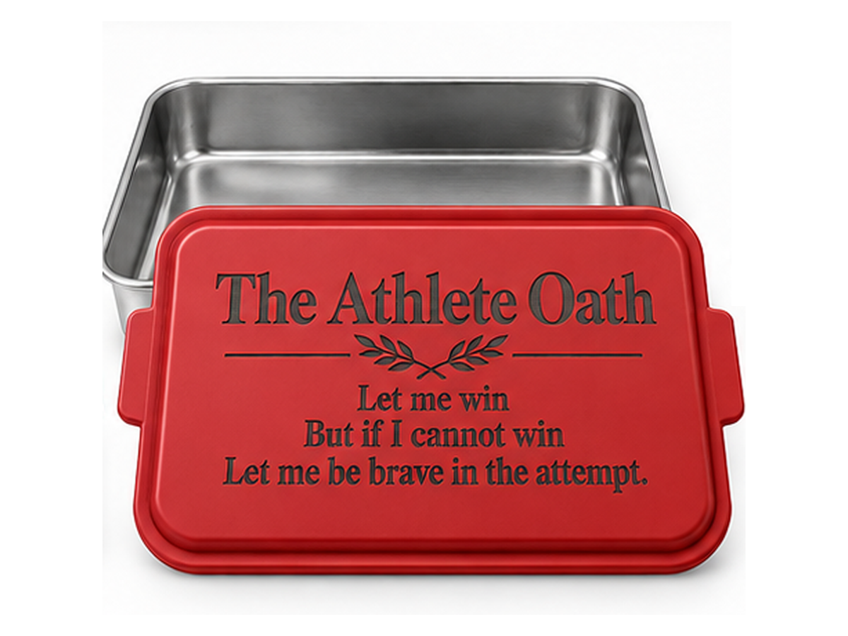 Arcola Special Olympics Fundraiser — Custom Cake Pan with Engraved Lid