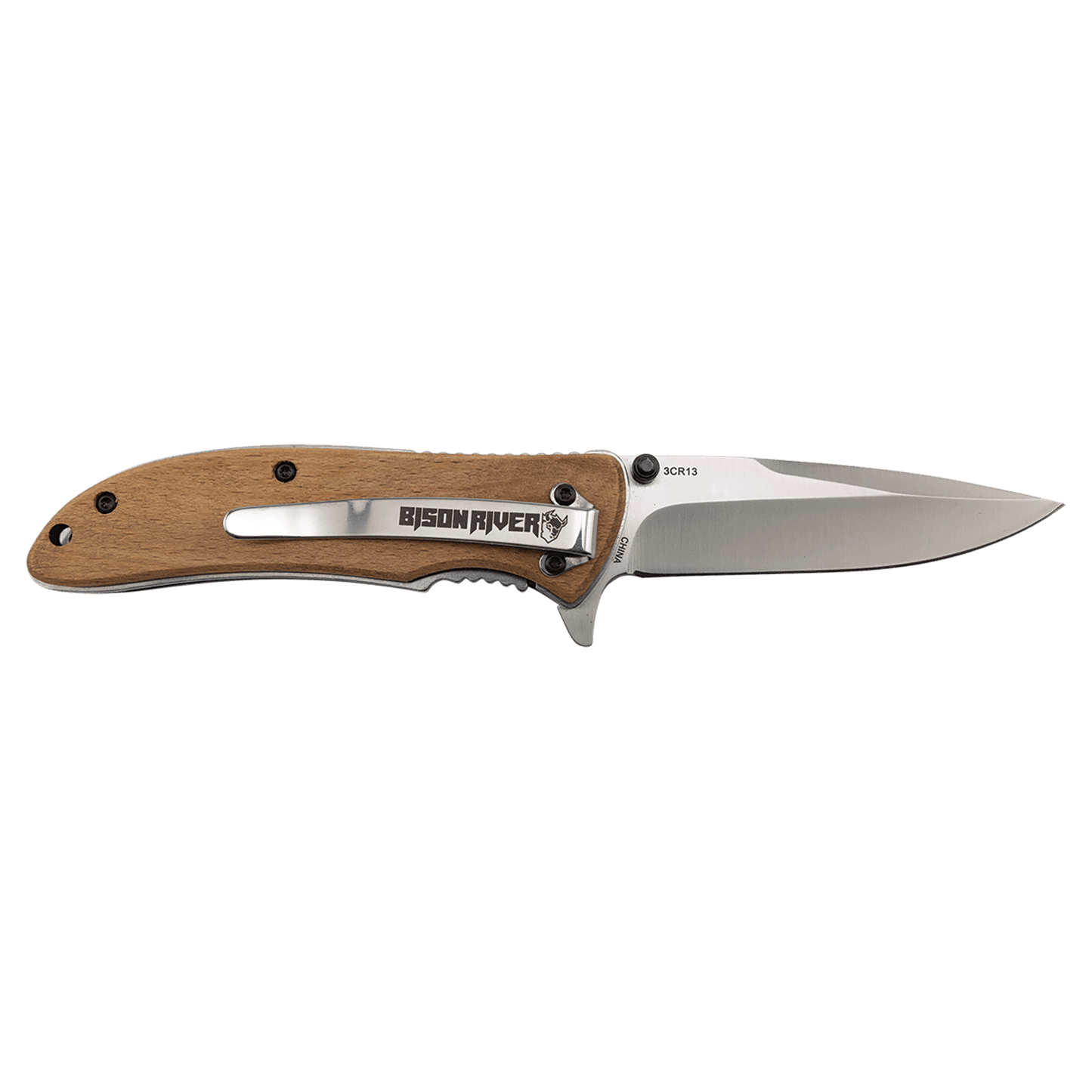 Custom Engraved Bison River 4.25" Everyday Carry Knife | Personalized EDC Pocket Knife