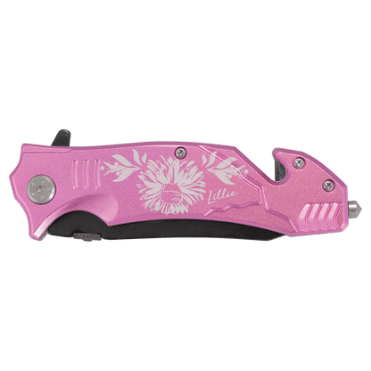 Custom Engraved Bison River 4.5" Rescue Knife | Personalized Emergency Knife