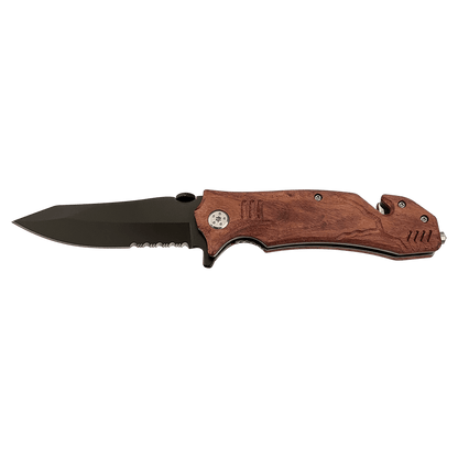 Custom Engraved Bison River 4.5" Rescue Knife | Personalized Emergency Knife