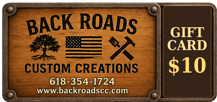 Back Roads Custom Creations Gift Cards | $10–$100