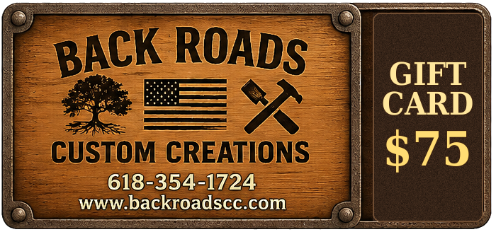 Back Roads Custom Creations Gift Cards | $10–$100