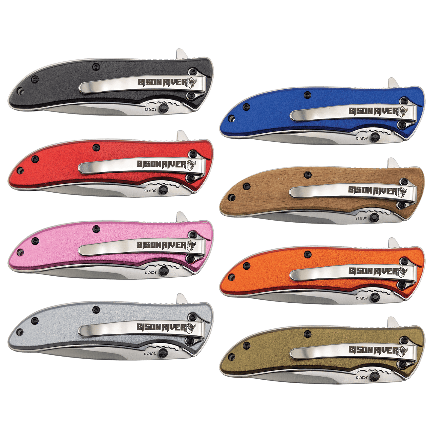 Custom Engraved Bison River 4.25" Everyday Carry Knife | Personalized EDC Pocket Knife