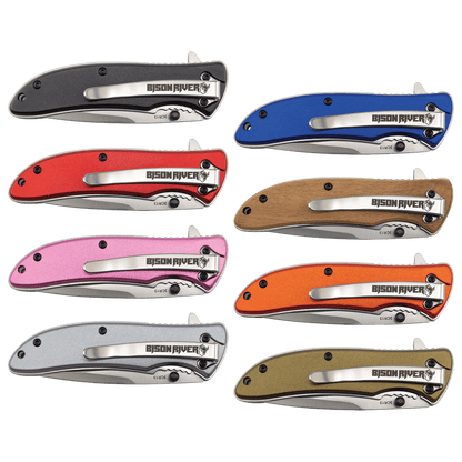 Custom Engraved Bison River 4.25" Everyday Carry Knife | Personalized EDC Pocket Knife
