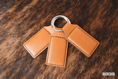 Custom Laser Engraved Leather Keychains