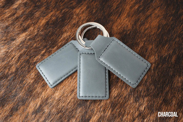 Custom Laser Engraved Leather Keychains