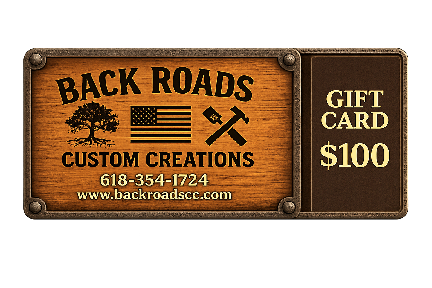 Back Roads Custom Creations Gift Cards | $10–$100