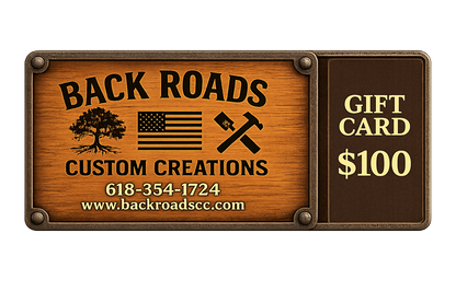 Back Roads Custom Creations Gift Cards | $10–$100