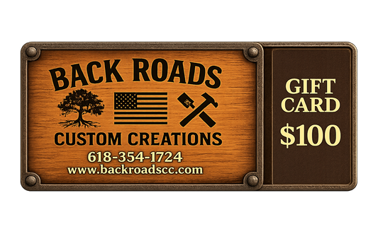 Back Roads Custom Creations Gift Cards | $10–$100