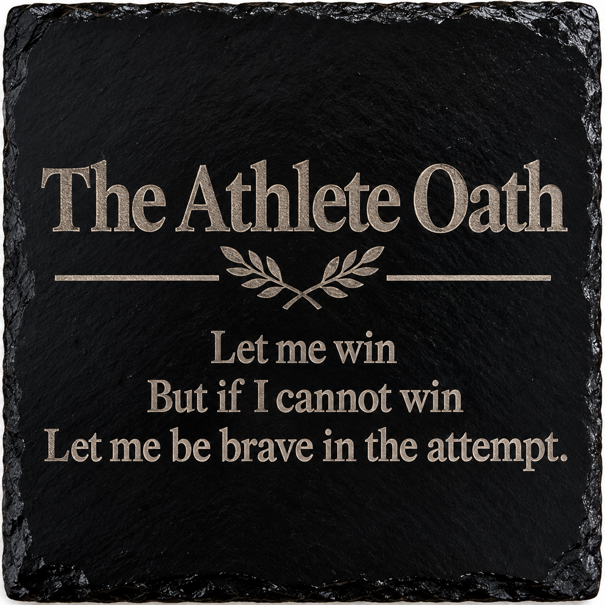 Arcola Special Olympics Fundraiser — Engraved Slate Plaque