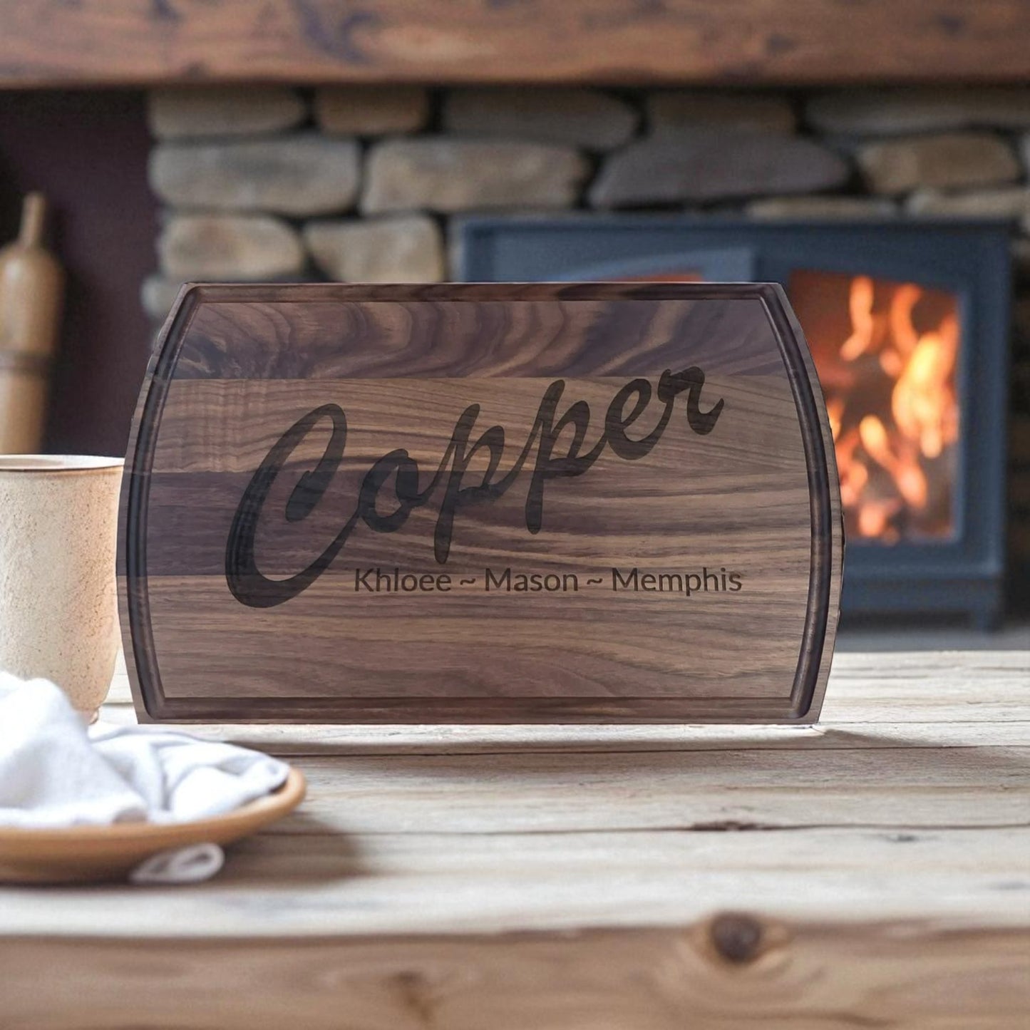 Personalized Walnut Cutting Board - POS