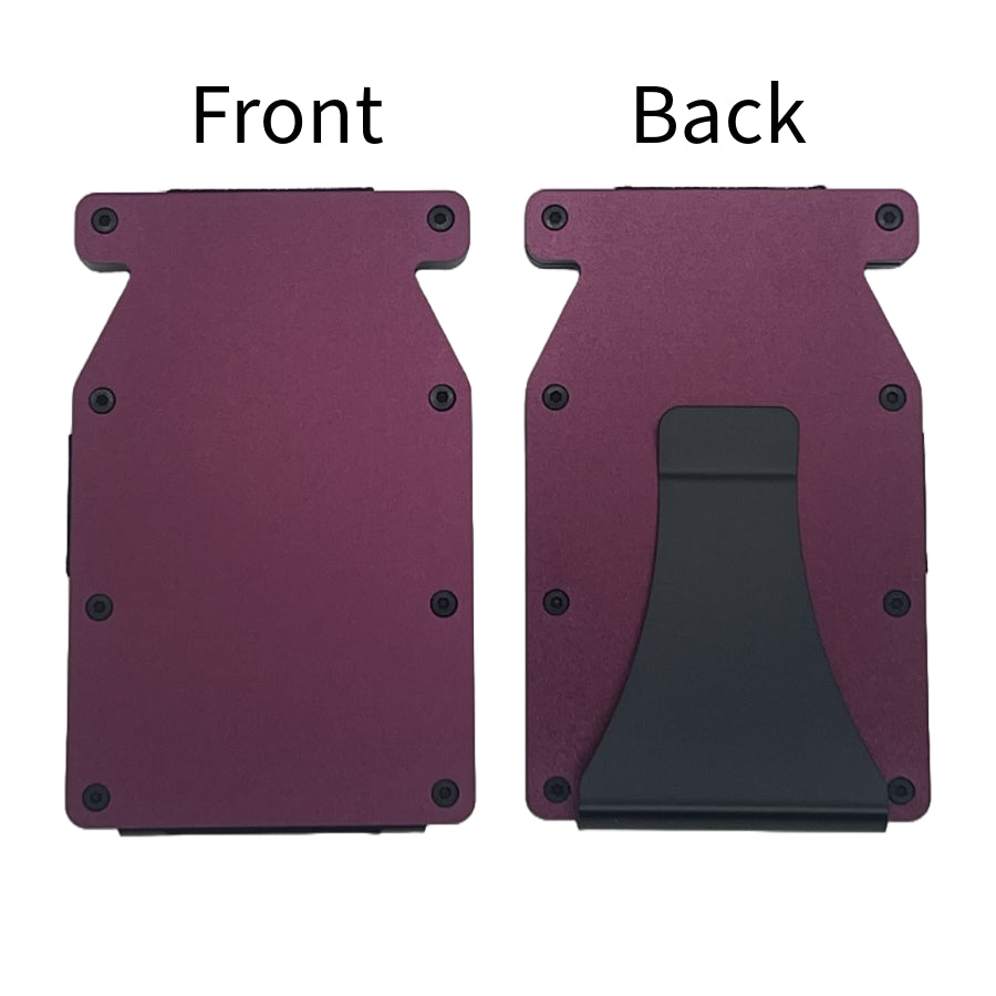 The Notch™ Custom Color RFID Wallet – Laser Engraved Minimalist Aluminum Wallet