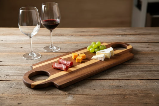 Custom Dual Handle Acacia Cutting Board