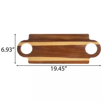 Custom Dual Handle Acacia Cutting Board
