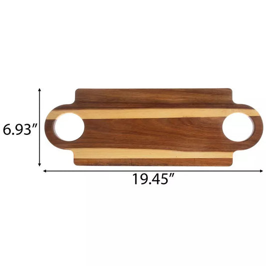 Custom Dual Handle Acacia Cutting Board