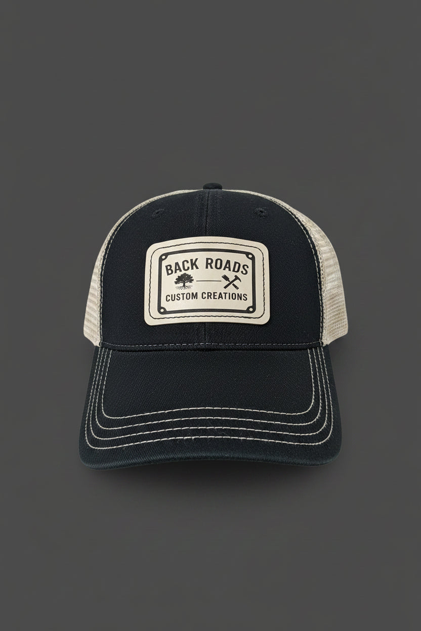 Custom Engraved Leather Patch Hats | Personalized Trucker Hats & Beanies