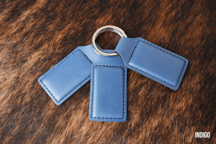 Custom Laser Engraved Leather Keychains