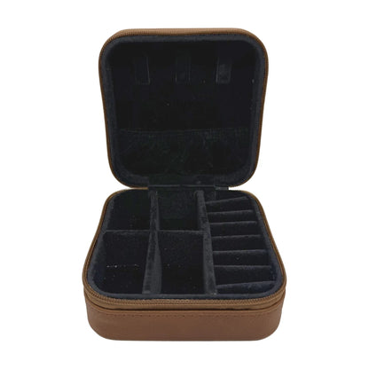 Lux Leatherette Jewelry Box – Personalized Travel Jewelry Case