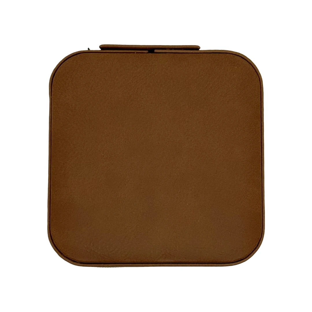 Lux Leatherette Jewelry Box – Personalized Travel Jewelry Case