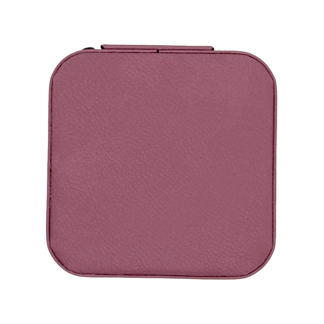 Lux Leatherette Jewelry Box – Personalized Travel Jewelry Case
