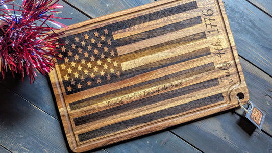 Premium Cutting Board - American Flag