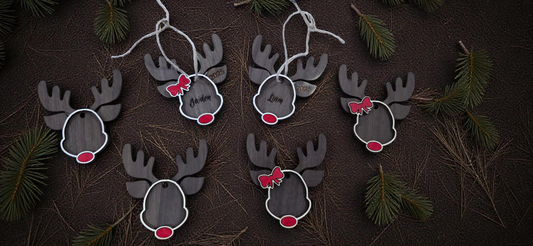 Custom Reindeer Ornaments