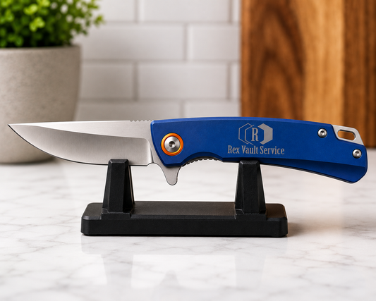 Personalized 4" Everyday Carry Ball Bearing Pocket Knife | Custom Laser Engraved Folding Knife