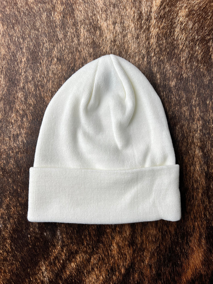 Custom Engraved Leather Patch Beanies| Personalized Beanies