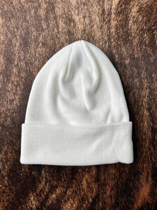 Custom Engraved Leather Patch Beanies| Personalized Beanies