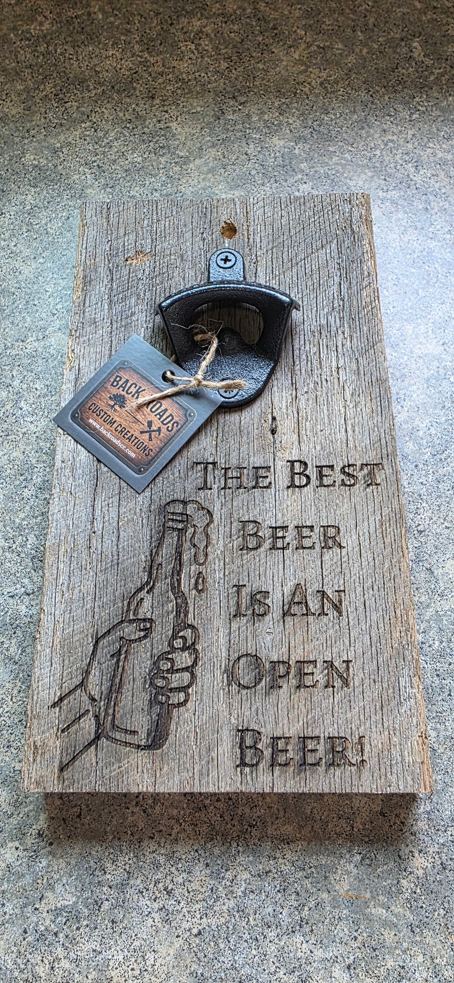 AUTHENTIC BARNWOOD BOTTLE OPENERS – Handcrafted & One-of-a-Kind! - POS