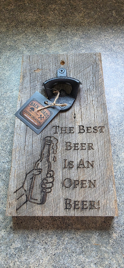 AUTHENTIC BARNWOOD BOTTLE OPENERS – Handcrafted & One-of-a-Kind!